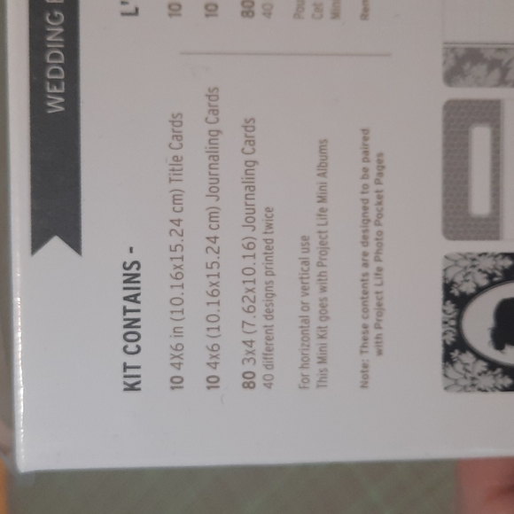 Project Life Wedding Edition Mini Kit - Picture 3 of 8